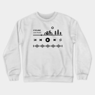 Cycling with Music Crewneck Sweatshirt